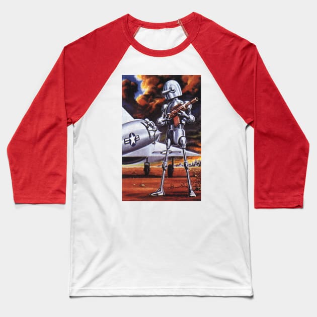 Vintage Science Fiction Baseball T-Shirt by MasterpieceCafe